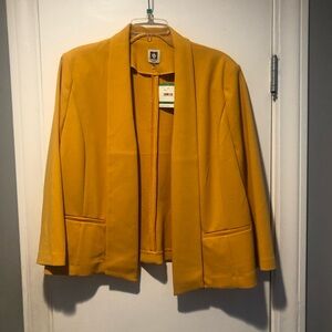 Ladies’ Anne Klein Yellow Suit Jacket Size L NWT